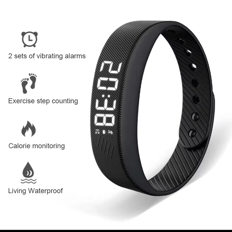 Android Smartwatch Accessories - Gelang Pintar LED Digital Tahan Air