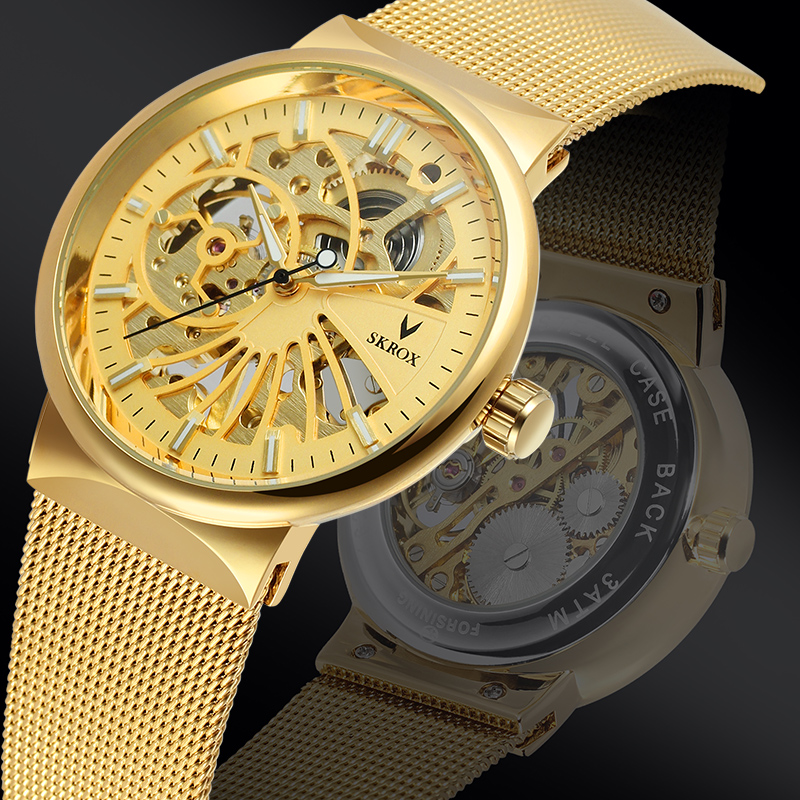 Stainless Mesh Band - SKROX Jam Tangan Pria Modis Merek