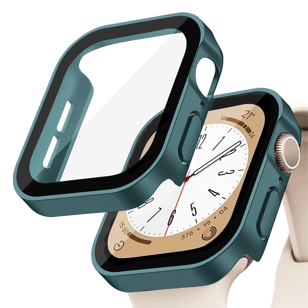 Smartwatch Watch Accessories For Women - Kaca + penutup untuk Apple Watch