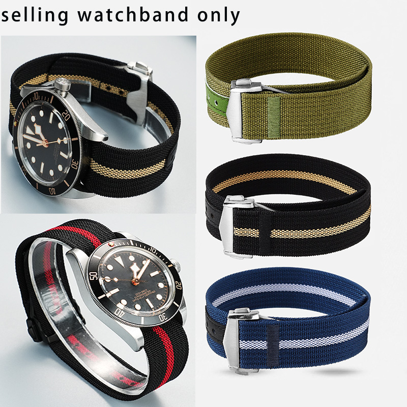 Nylon Nato Strap - Tali Jam Tangan Kanvas Terintegrasi Desain