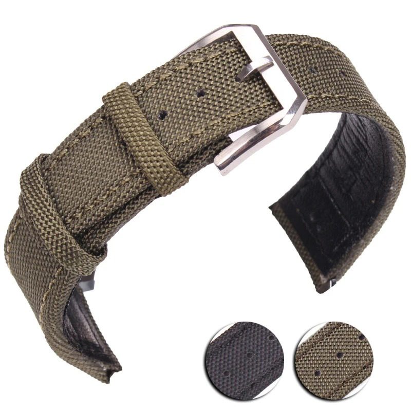 Nylon Nato Strap - Tali jam tangan kulit asli nilon,