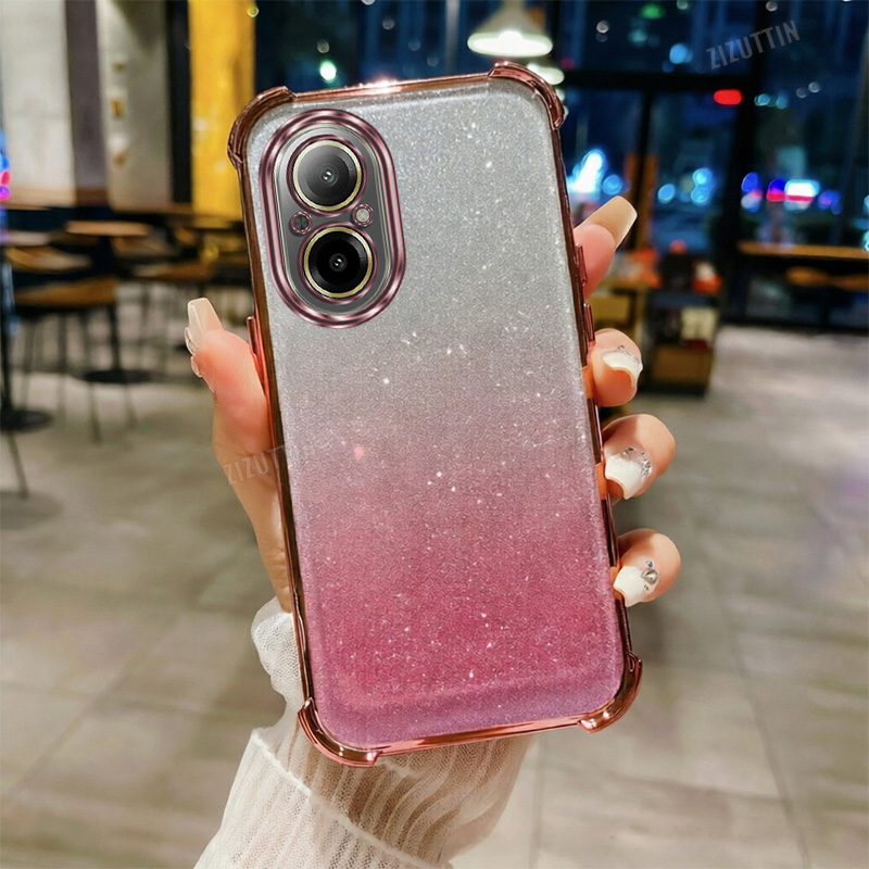 Realme C67 - Casing Ponsel Air Cushion Berkilauan Chic