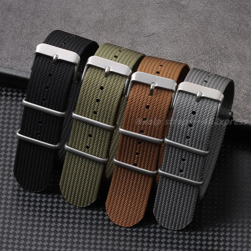 Nylon Nato Strap - Tali jam nilon Ribbed 18mm 20mm