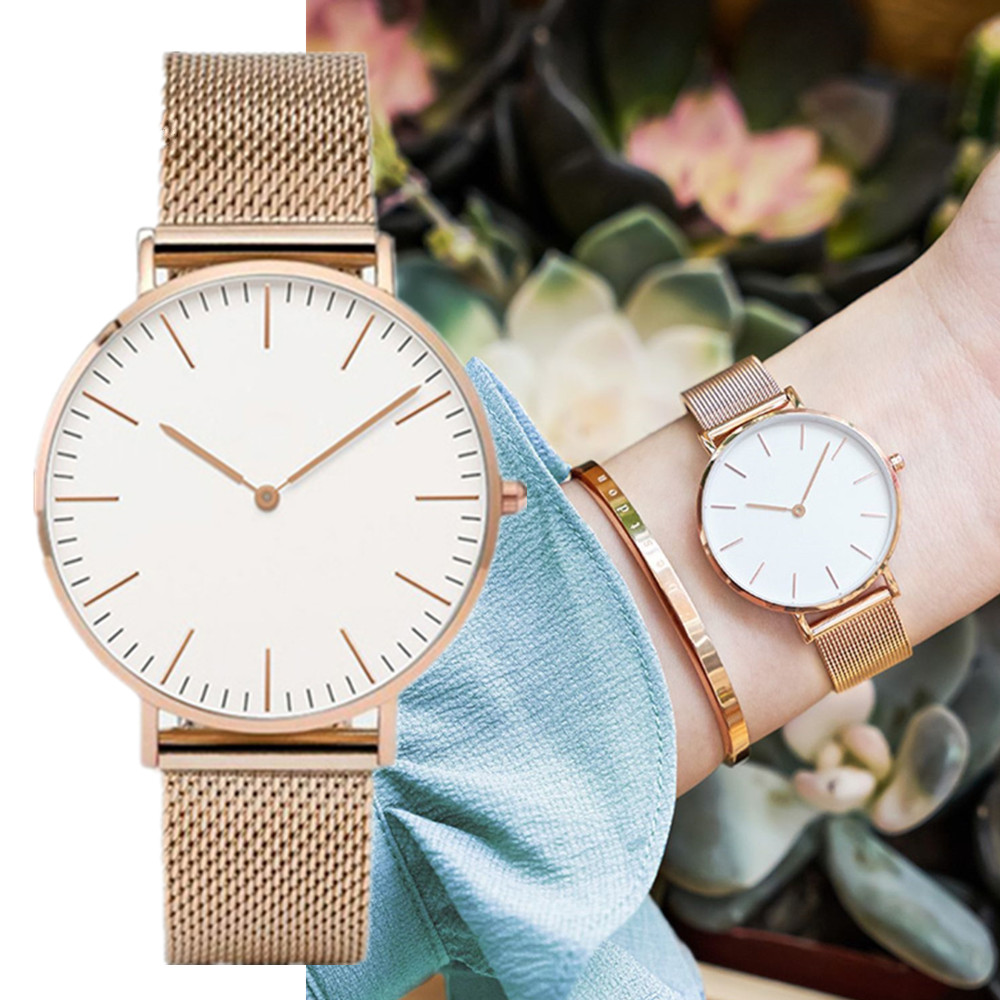 Stainless Mesh Band - Jam tangan wanita mewah merek Top,