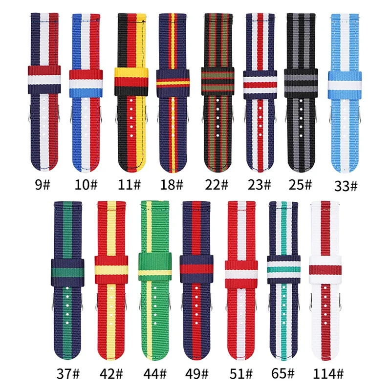 Nylon Nato Strap - Tali nilon tenun 20mm 22mm untuk