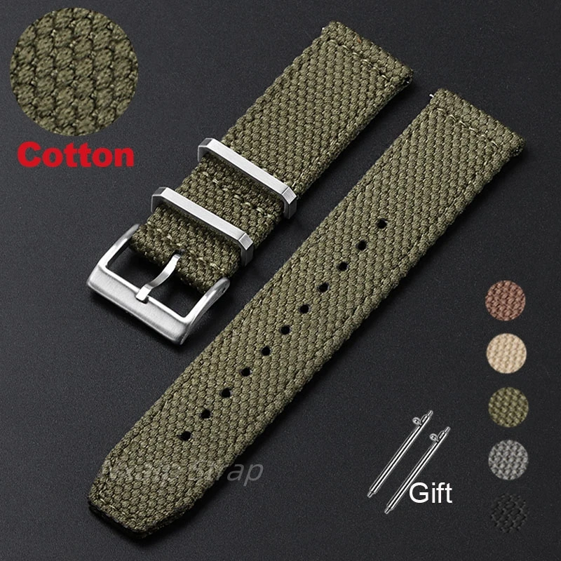 Nylon Nato Strap - Jam tangan pria katun nilon 20mm