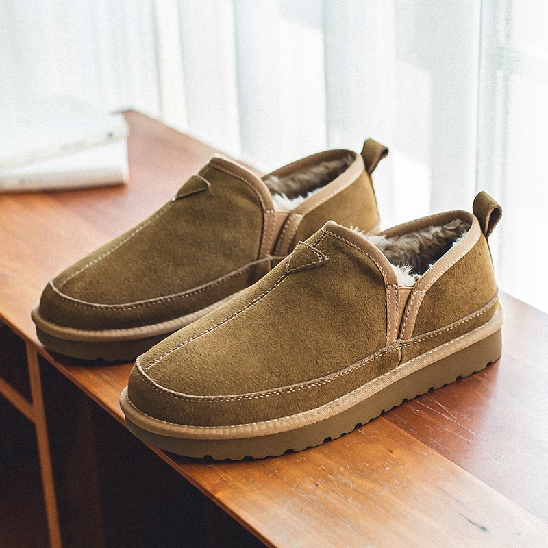 Leather Classic Strap - Sepatu Bot Salju Kulit Sapi Asli