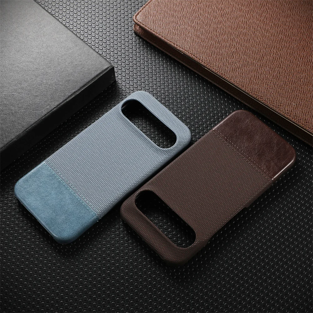 Google Pixel 8A - Casing Keras Ramping Kulit PU Antik