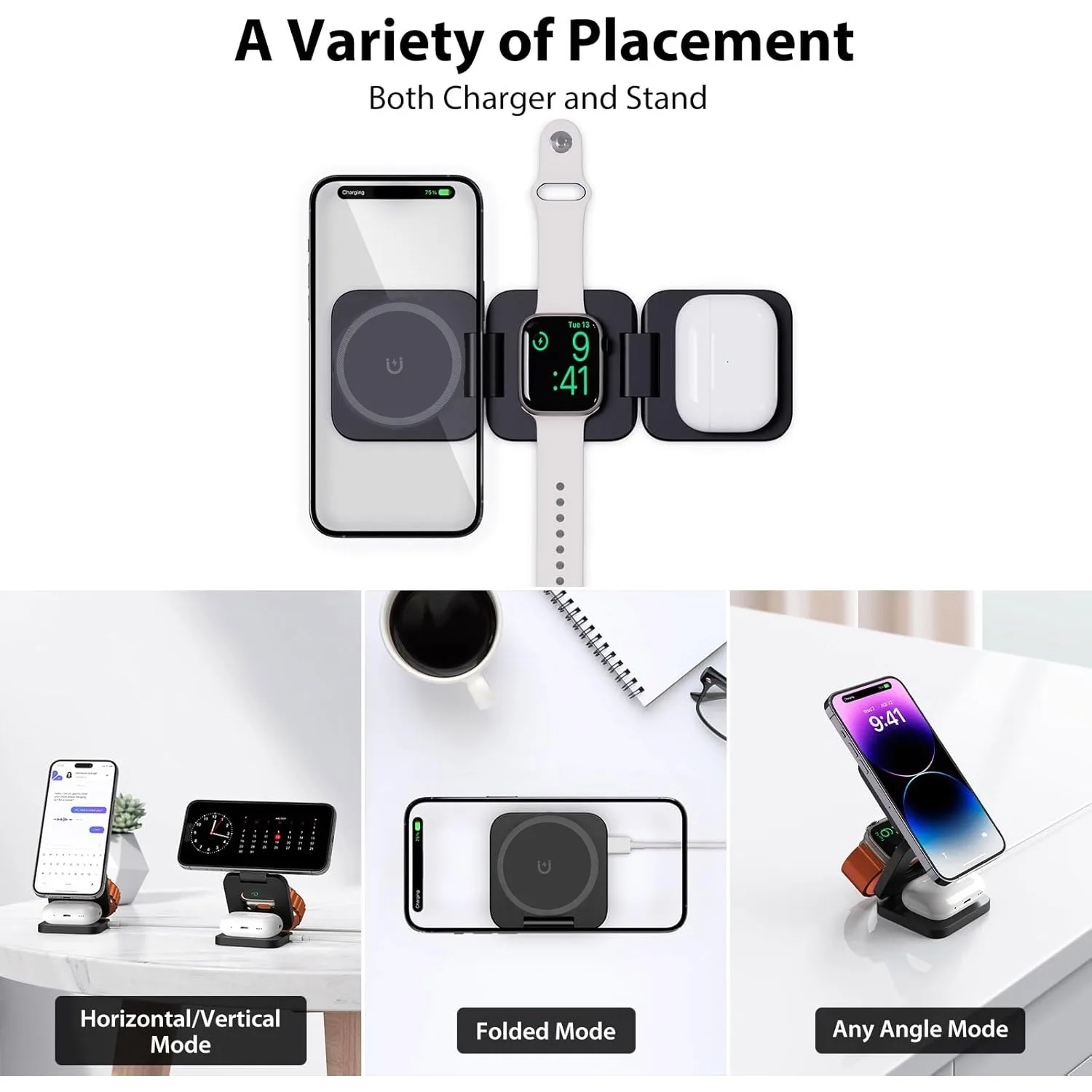 Pengisi Daya Nirkabel Cepat 3  - Watch Charger Cable ulasan dan harga
