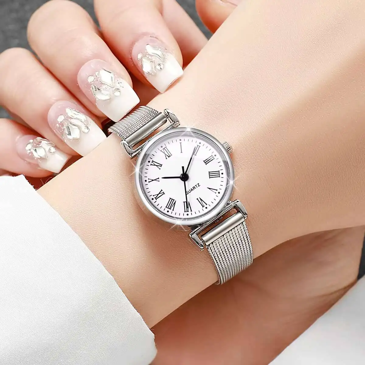 1/2 Buah Jam Tangan Wanita Mod - Stainless Mesh Band ulasan dan harga