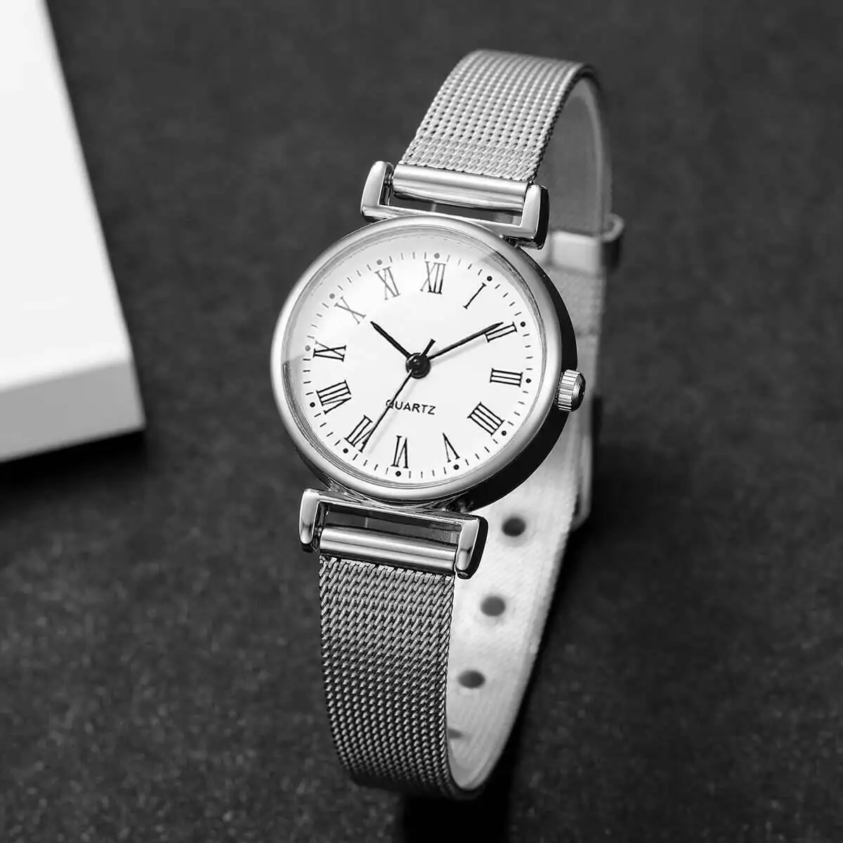 1/2 Buah Jam Tangan Wanita Mod - Stainless Mesh Band ulasan dan harga