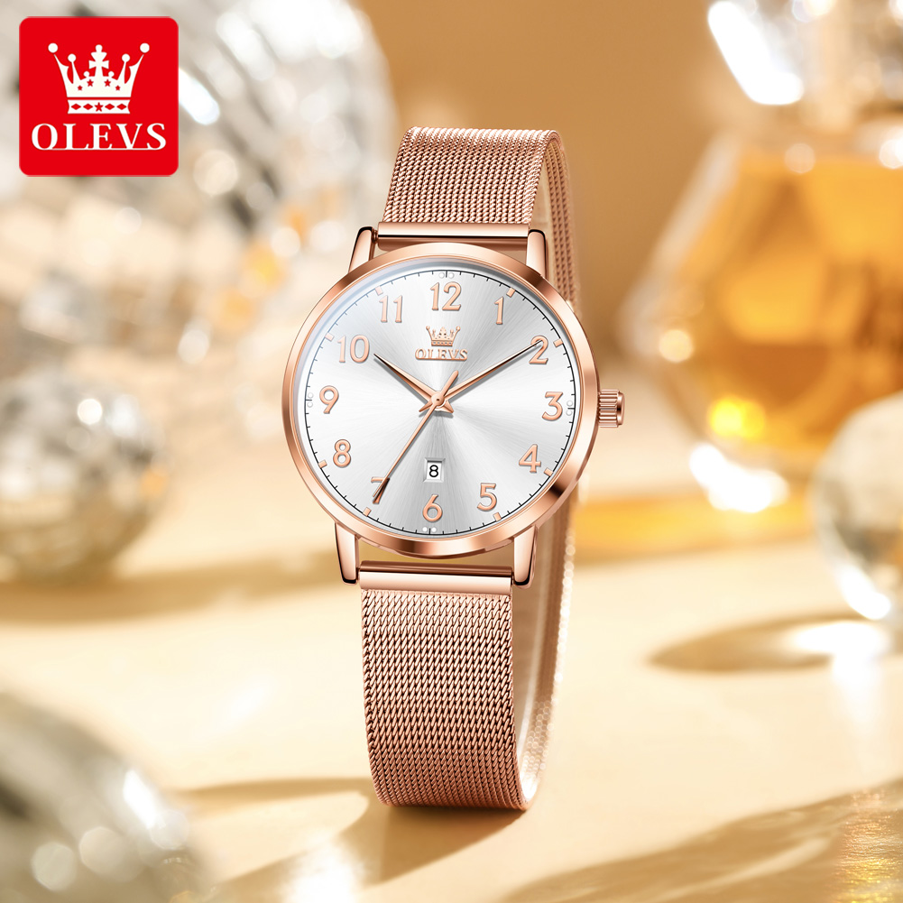 OLEVS 5653 Jam Tangan Wanita J - Stainless Mesh Band ulasan dan harga