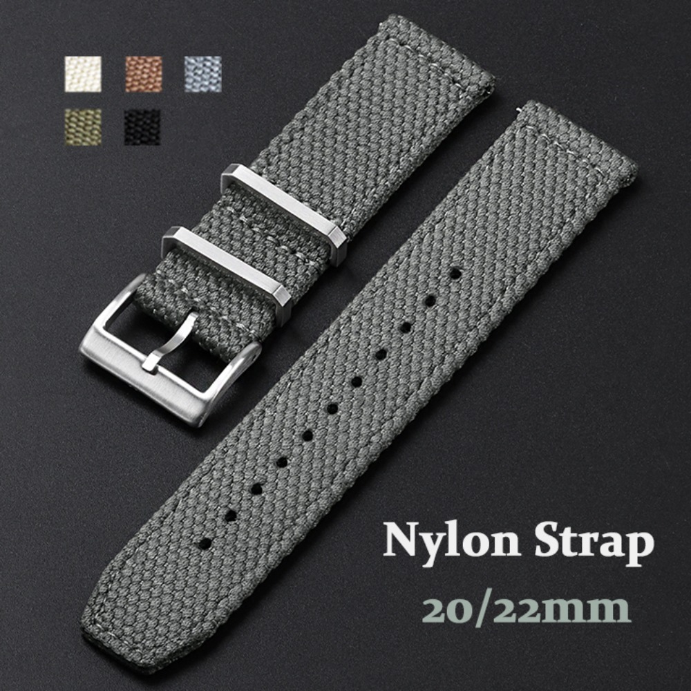 Tali jam nilon 20mm 22mm, kual - Nylon Nato Strap ulasan dan harga