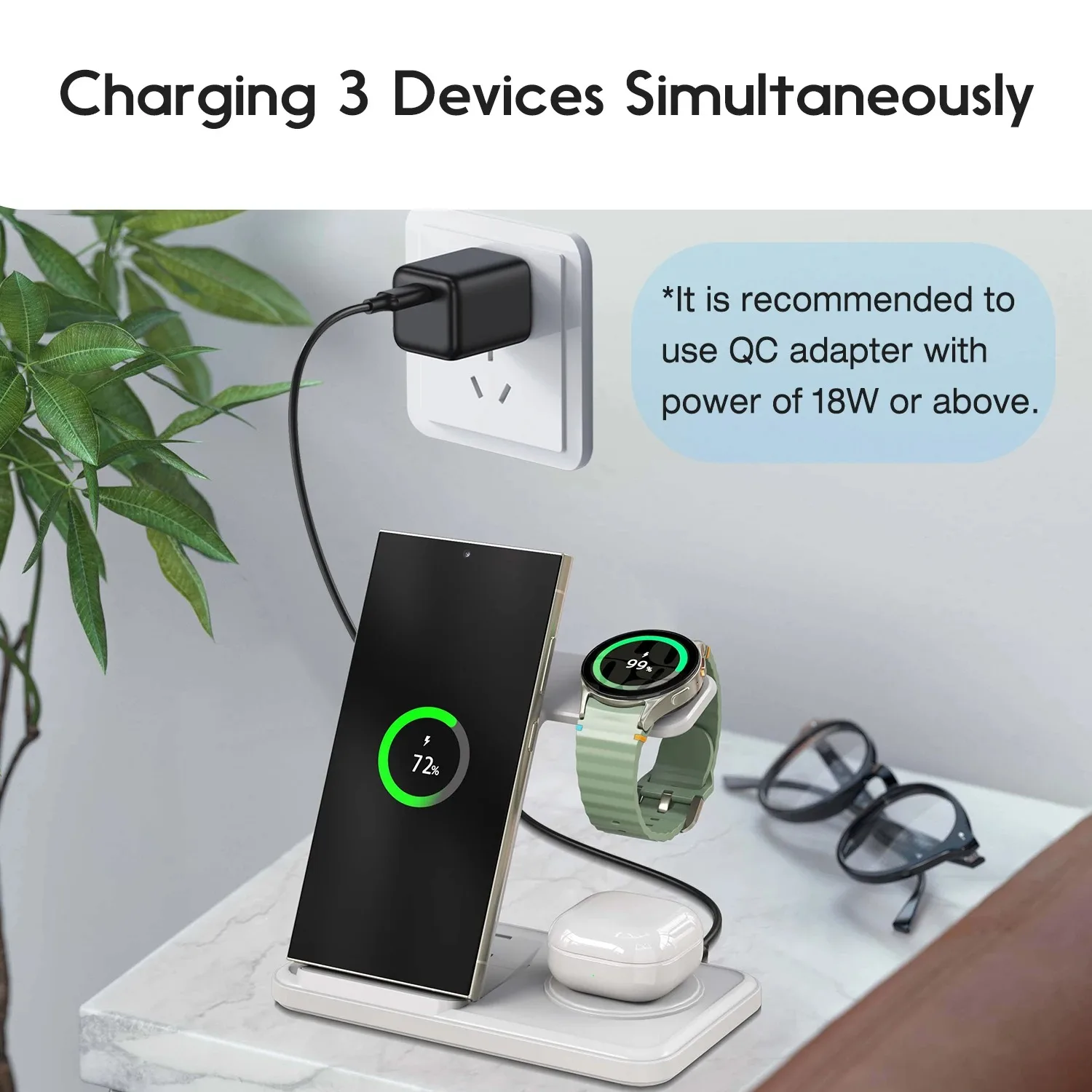 Stasiun Pengisi Daya Nirkabel  - Watch Charger Cable ulasan dan harga
