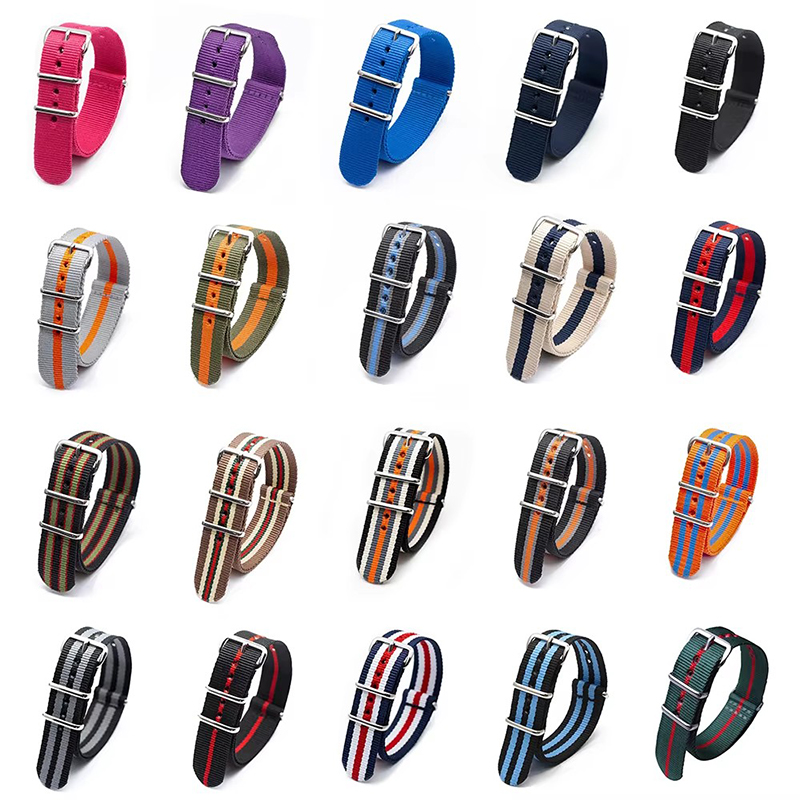 Tali jam tangan nilon kain kua - Nylon Nato Strap ulasan dan harga