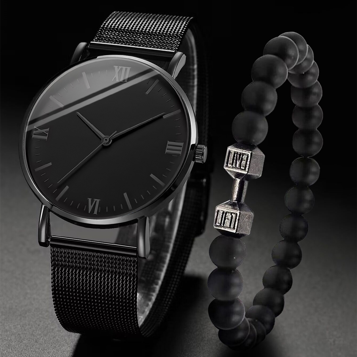 Jam tangan pria, 2 buah jam ta - Stainless Mesh Band ulasan dan harga