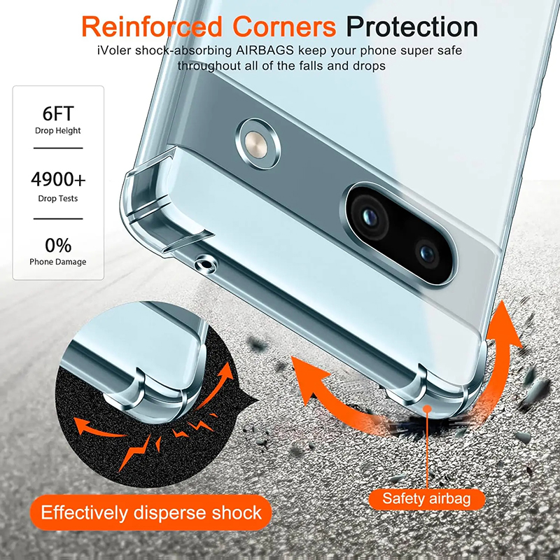 Casing Ponsel Transparan Anti  - Google Pixel 8A ulasan dan harga