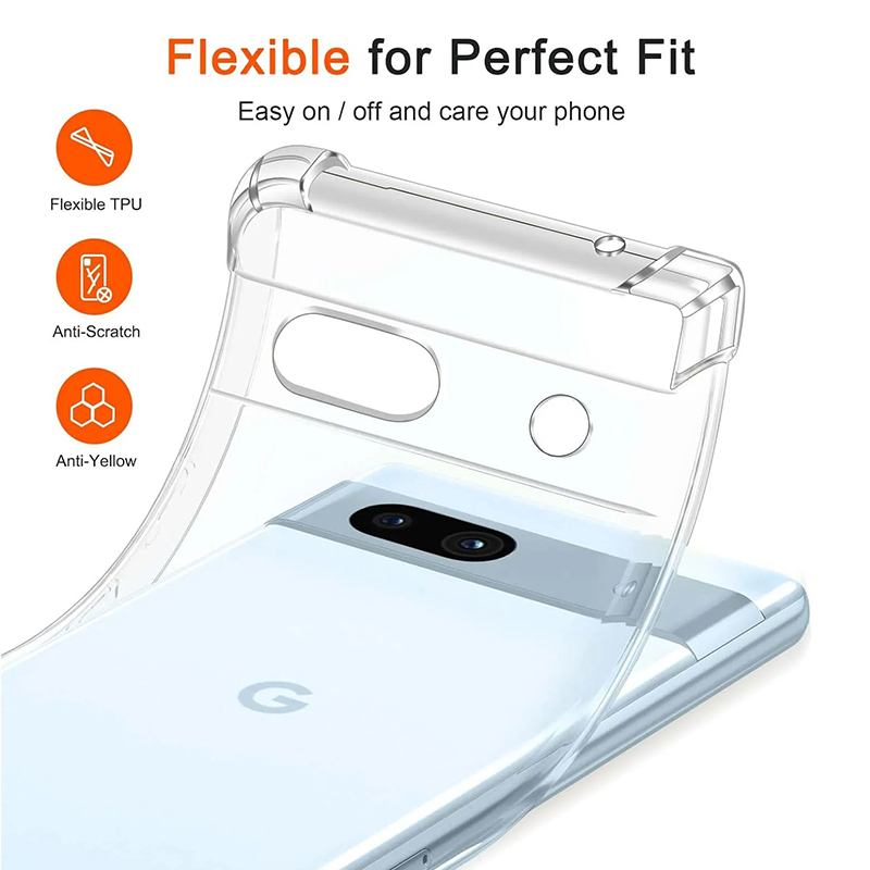 Casing Ponsel Transparan Anti  - Google Pixel 8A ulasan dan harga