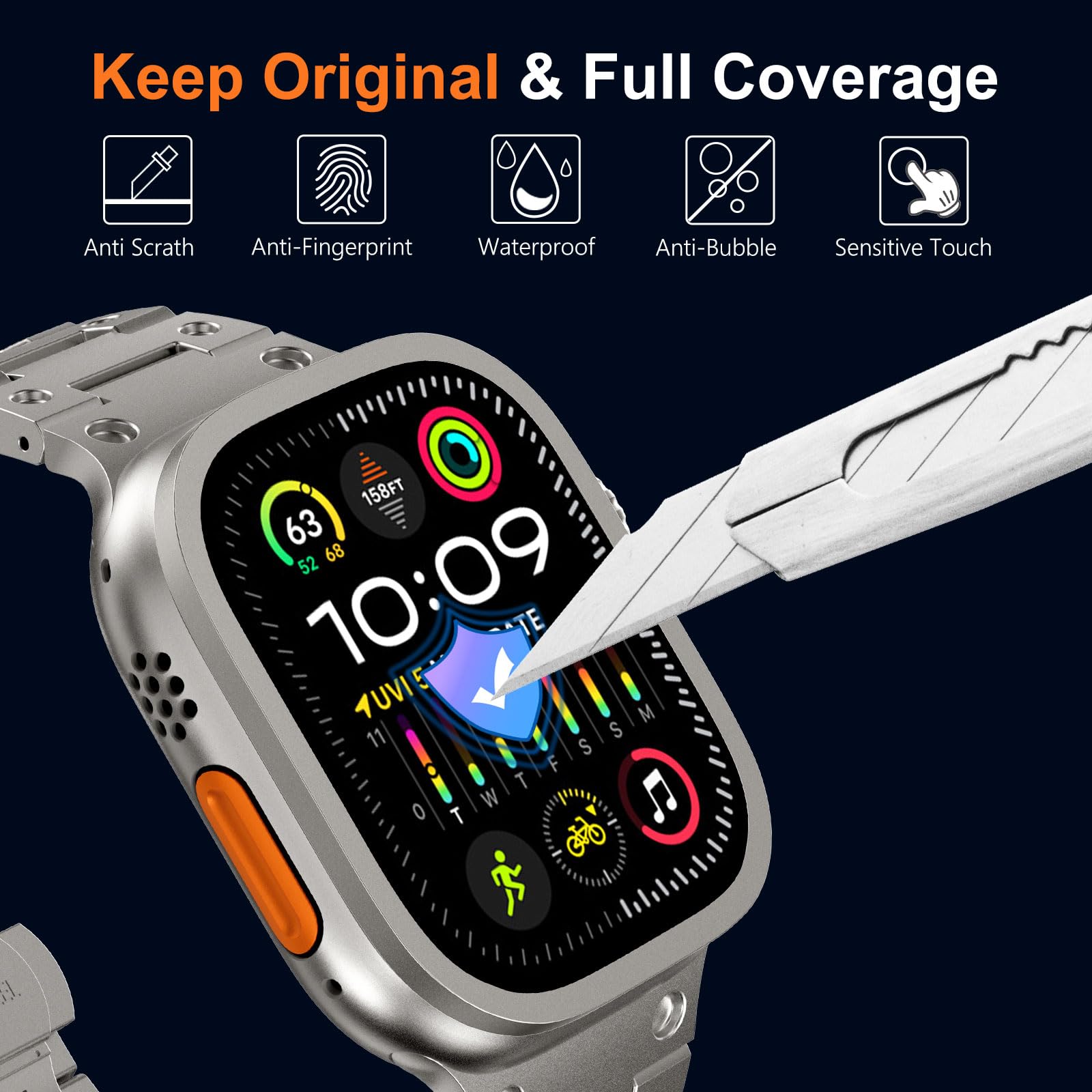 Kaca antigores untuk jam tanga - Smartwatch Watch Accessories For Women ulasan dan harga