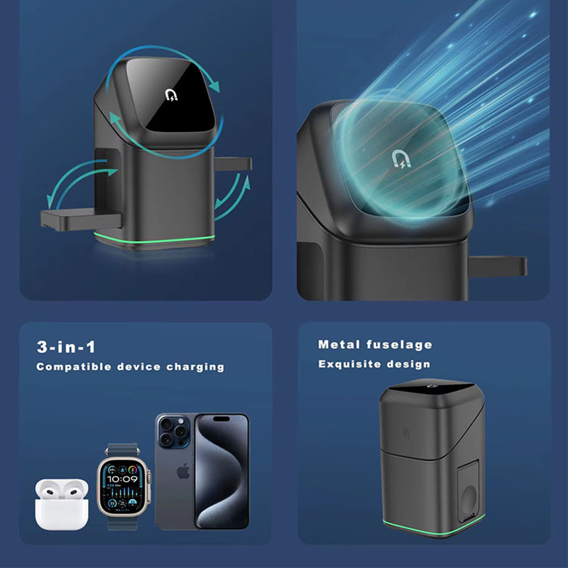 Pengisi Daya Nirkabel Magnetik - Smartwatch Touch ulasan dan harga
