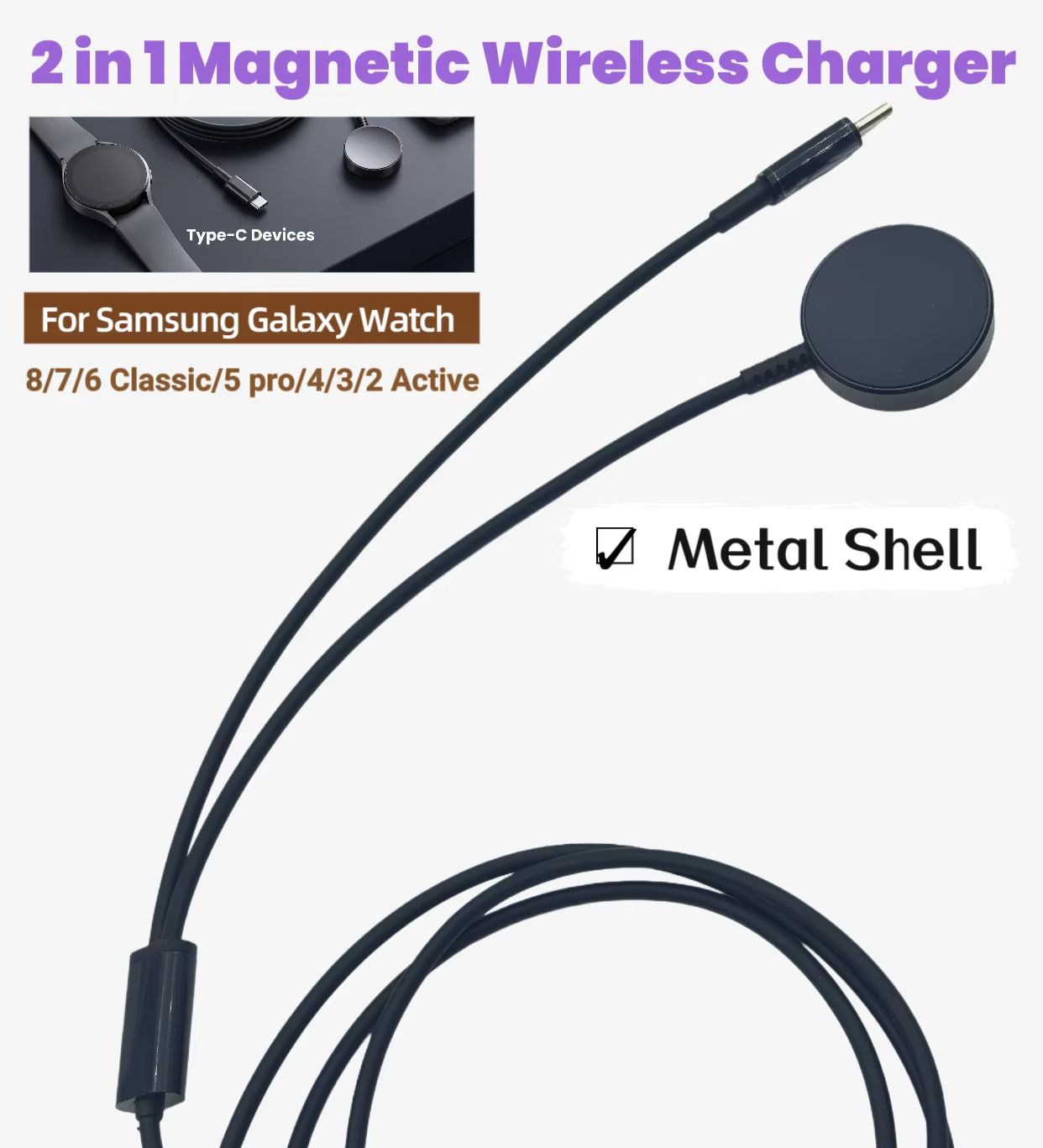 Kabel Pengisi Daya Magnetik Ni - Watch Charger Cable ulasan dan harga