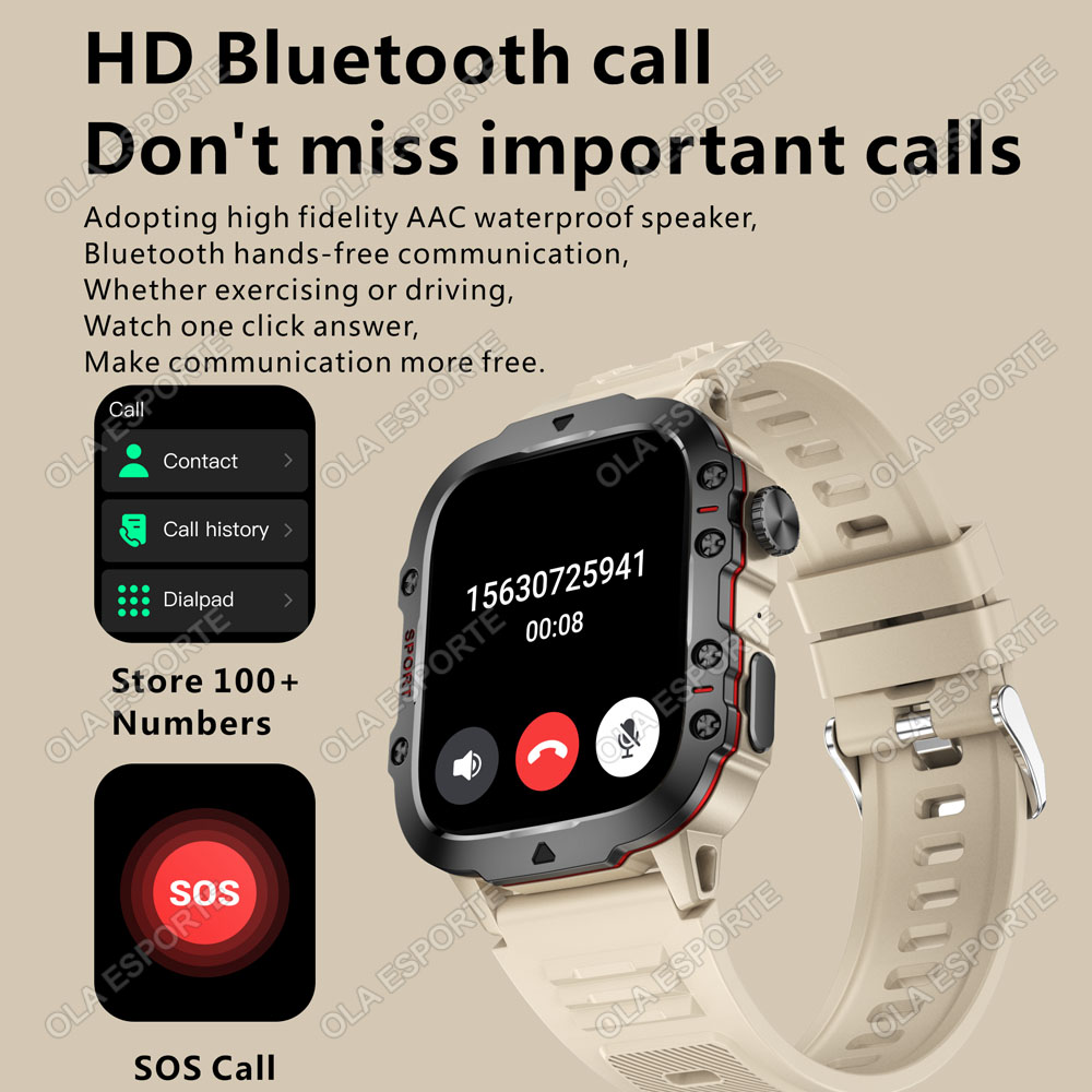 Jam Tangan Pintar Militer Baru - Smartwatch Faces ulasan dan harga