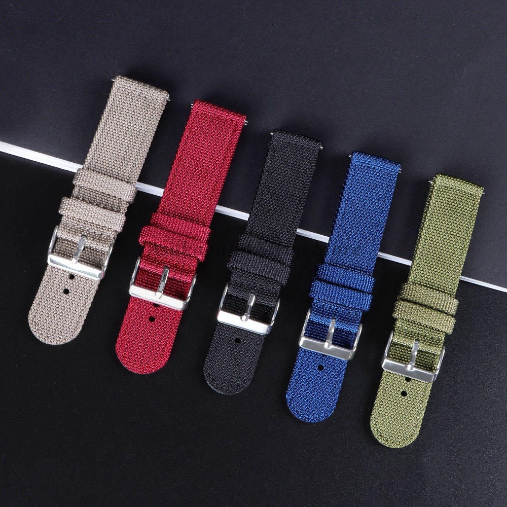 18 20 22 24mm tali kanvas nilo - Nylon Nato Strap ulasan dan harga