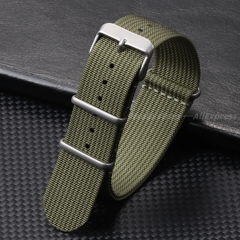 Tali jam nilon Ribbed 18mm 20m - Nylon Nato Strap ulasan dan harga