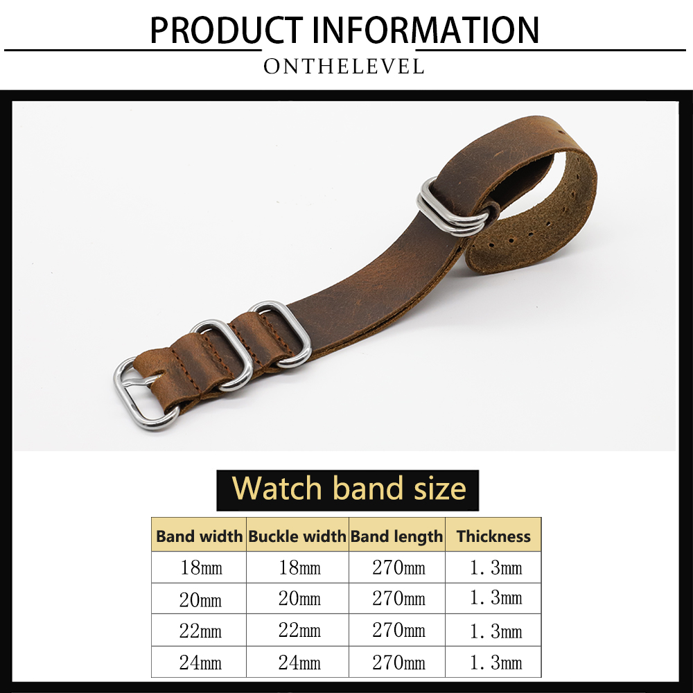 Tali Jam Tangan Kulit Asli 18M - Nylon Nato Strap ulasan dan harga