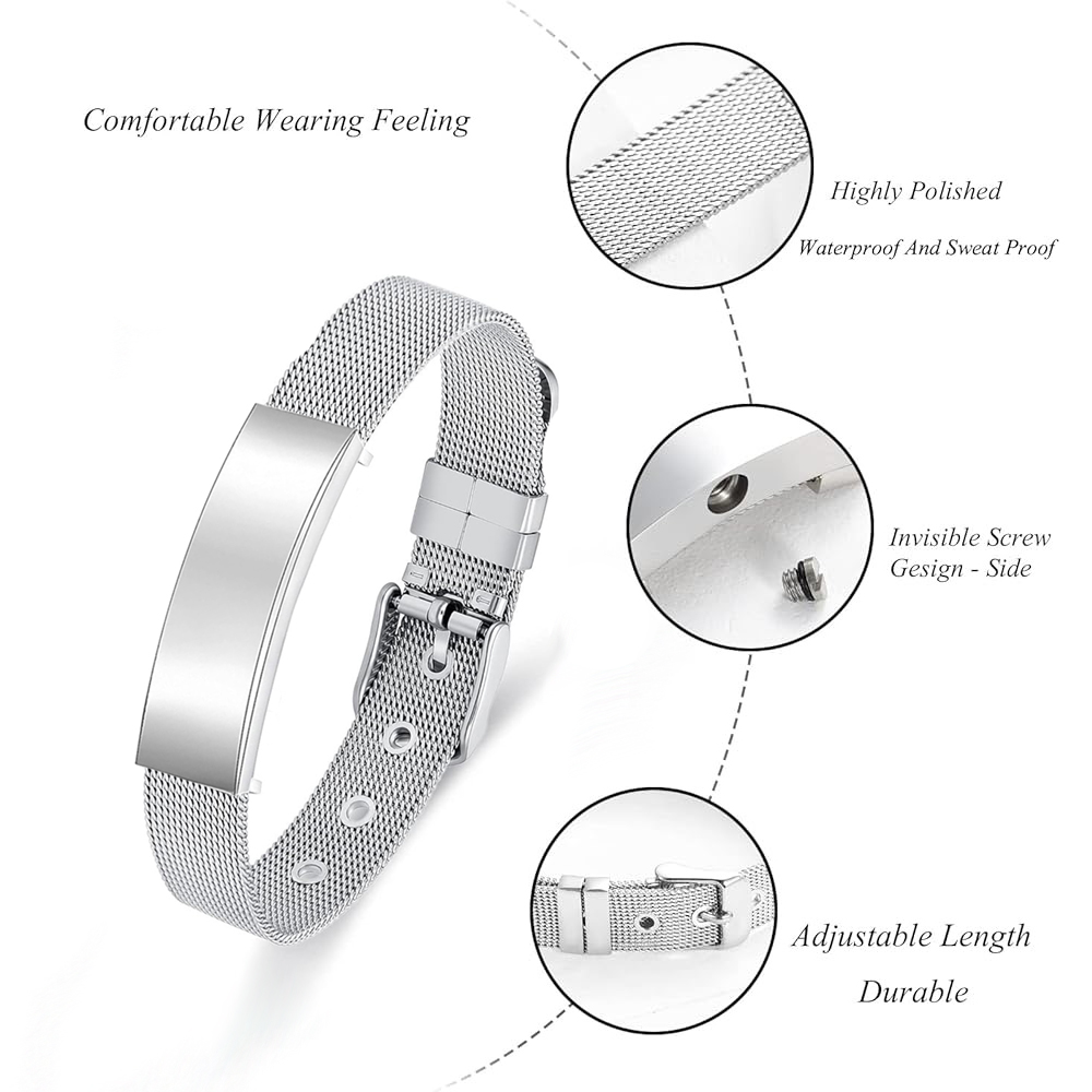 Gelang Guci Perhiasan Kremasi  - Stainless Mesh Band ulasan dan harga