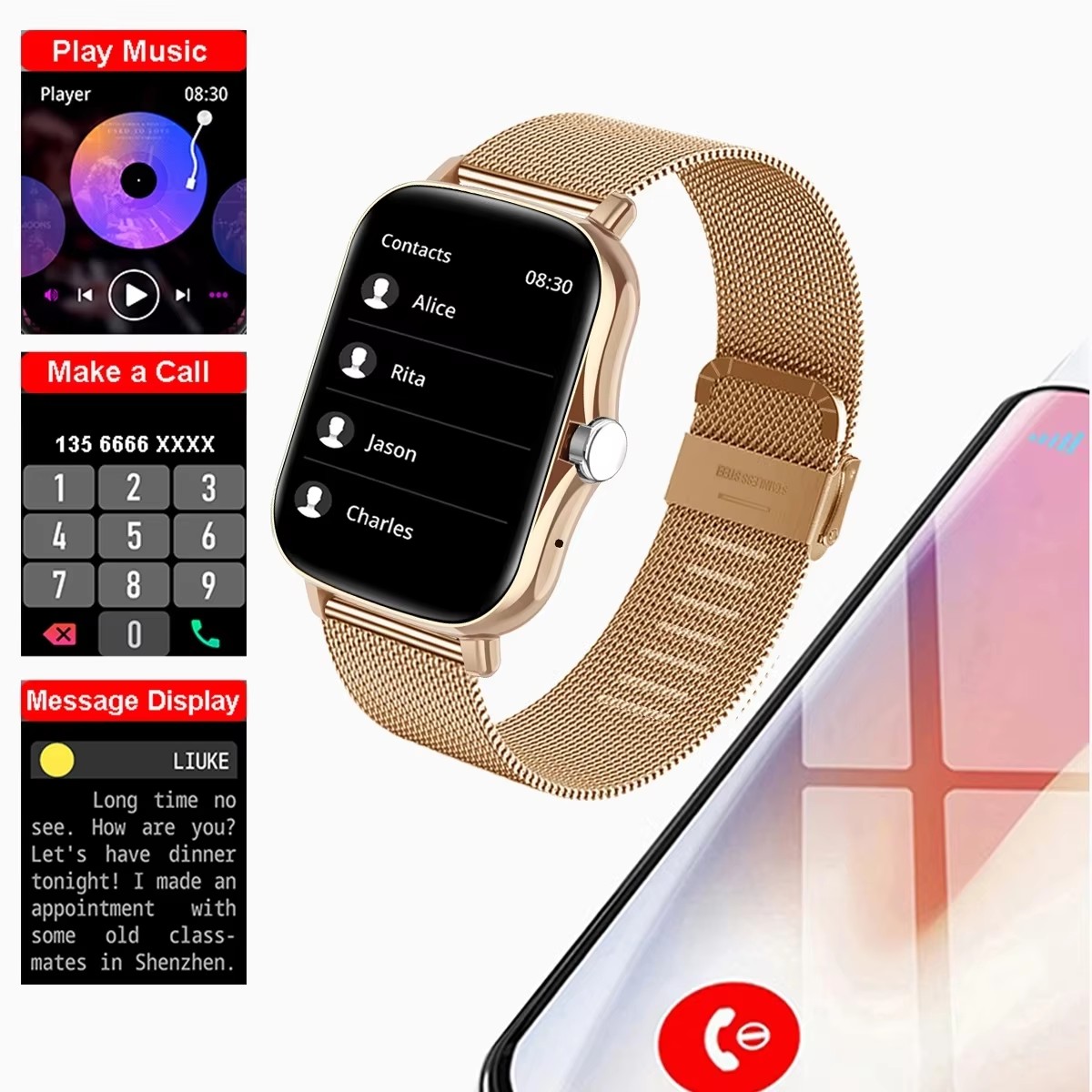 Jam Tangan Pintar Multifungsi  - Android Smartwatch Accessories ulasan dan harga
