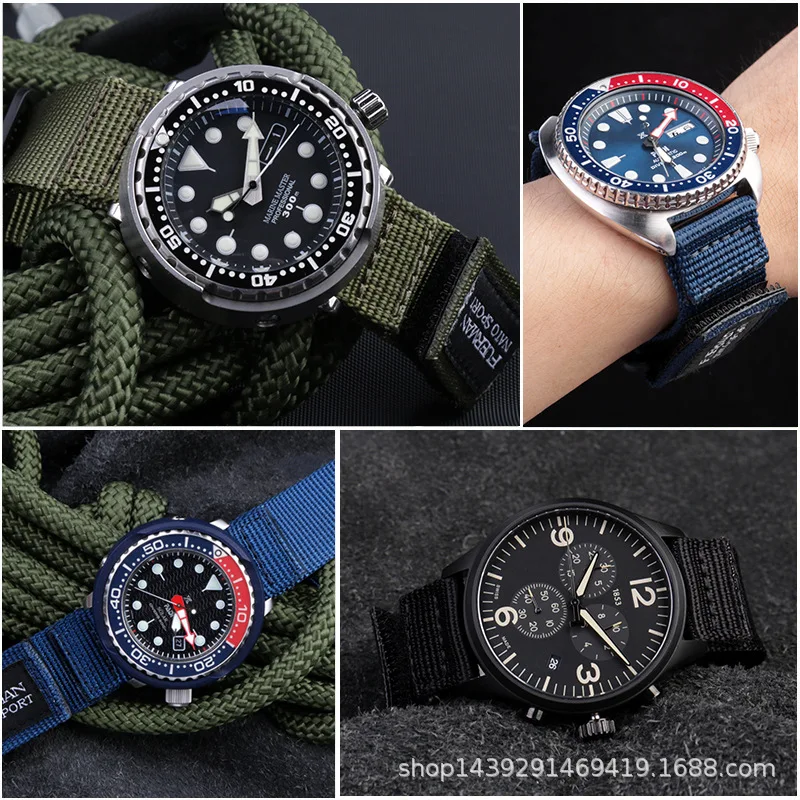 Tali jam tangan nilon Nato ter - Nylon Nato Strap ulasan dan harga