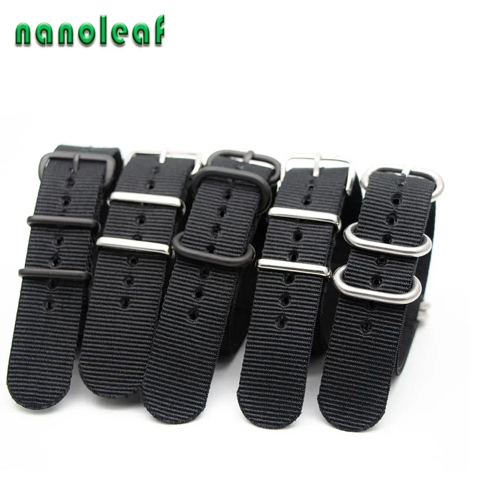 Tali jam tangan nilon hitam, u - Nylon Nato Strap ulasan dan harga