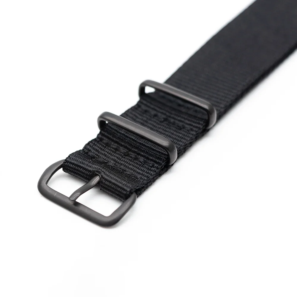Tali jam tangan nilon hitam, u - Nylon Nato Strap ulasan dan harga