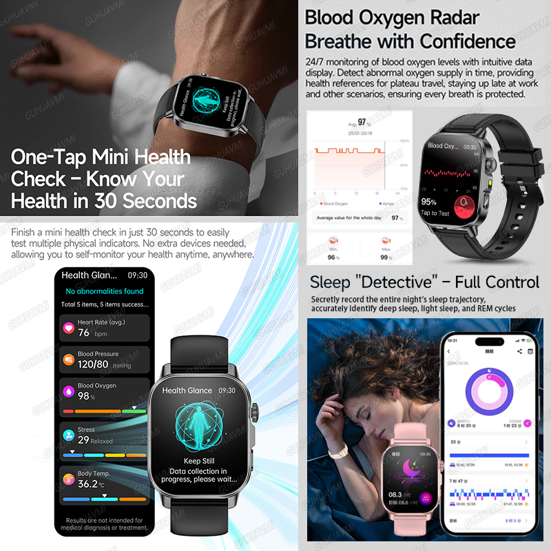 GUHUAVMI 2026 Jam Tangan Pinta - Android Smartwatch Accessories ulasan dan harga