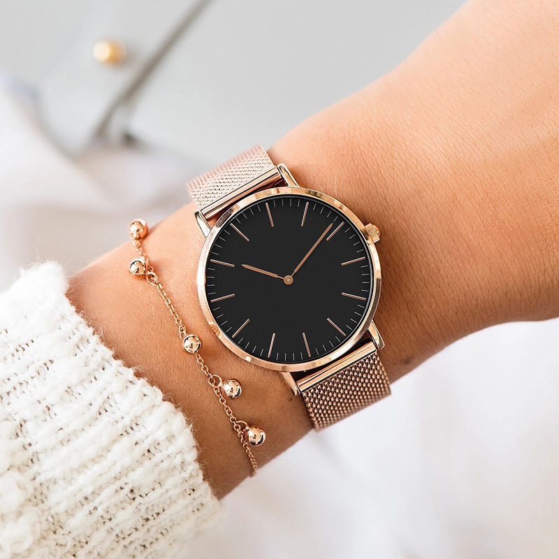 Jam tangan wanita mewah merek  - Stainless Mesh Band ulasan dan harga
