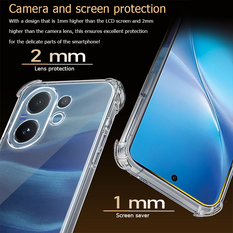 Casing Ponsel TPU Bening untuk - Vivo V40 ulasan dan harga