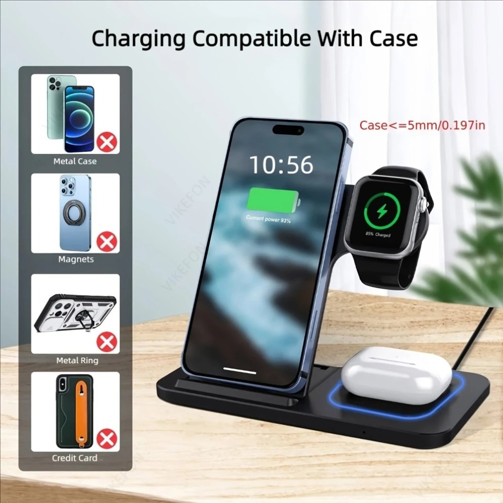 Stasiun Pengisian Daya Nirkabe - Watch Charger Cable ulasan dan harga