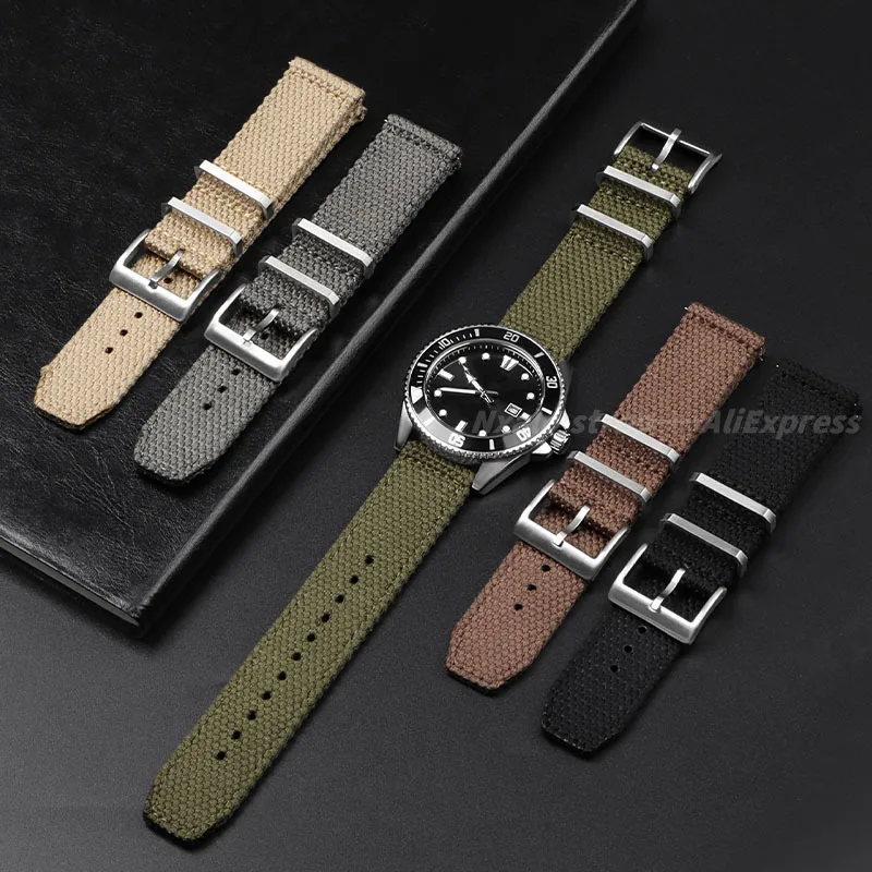 Jam tangan pria katun nilon 20 - Nylon Nato Strap ulasan dan harga
