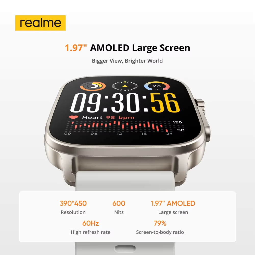 Versi Global realme watch 5 1. - Smartwatch Face ulasan dan harga