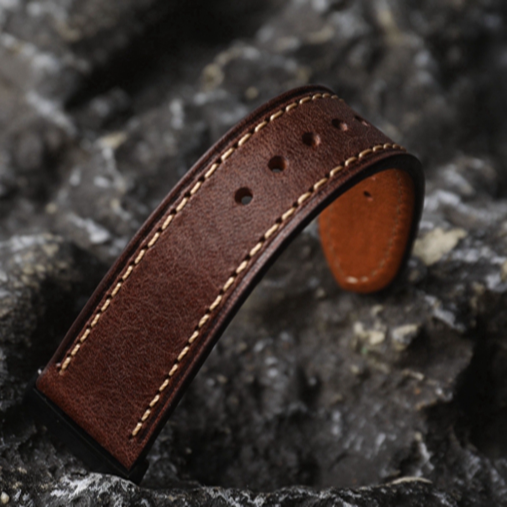 Tali kulit sapi lapisan kepala - Nylon Nato Strap ulasan dan harga