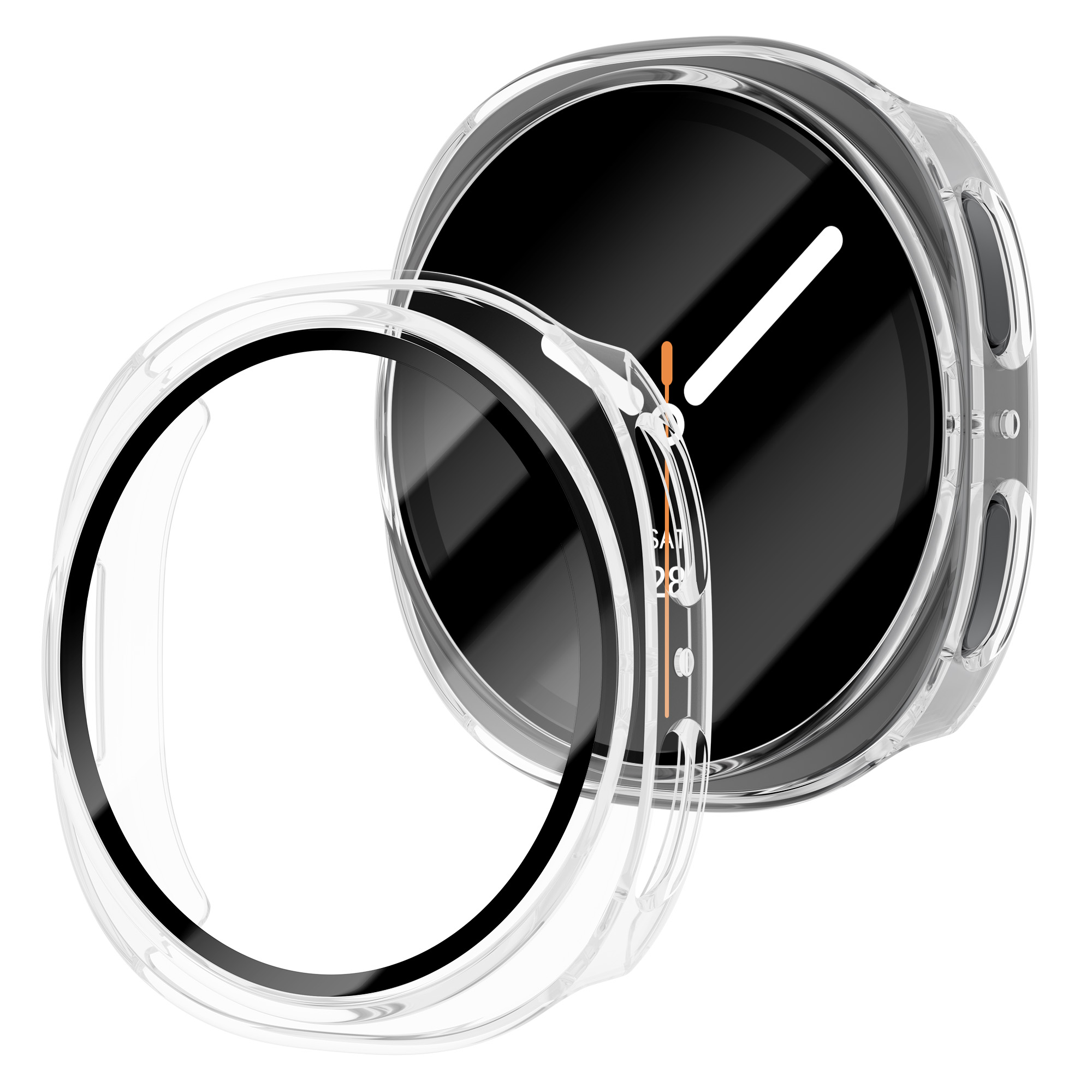 Kaca Antigores + Casing PC unt - Samsung Smartwatch Accessories ulasan dan harga